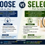 Choose vs Select