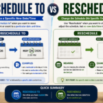 Reschedule To vs Reschedule